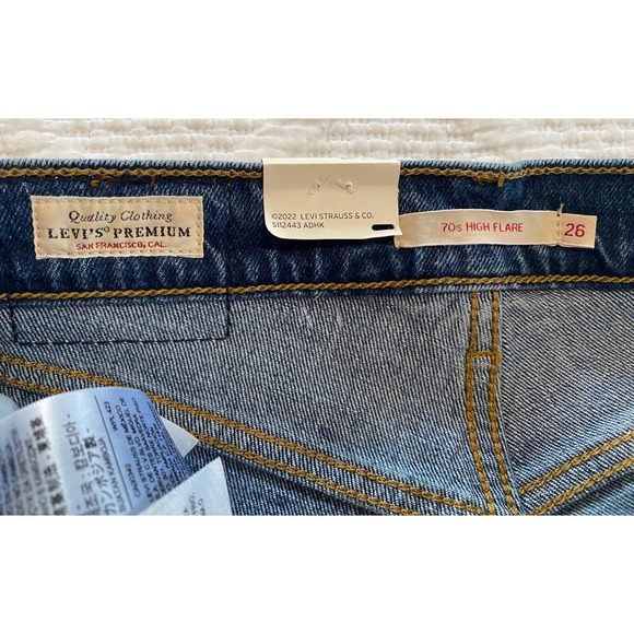 NWT Levi's 70s High Flare Jeans in Sonoma Step - Picture 7 of 15